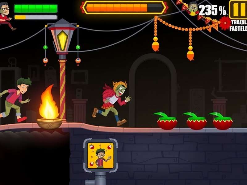 Endless Zombie Run character customization screen